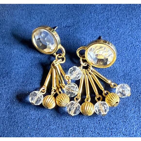 Liz Claiborne Pierced Dangle Drop Tassel Earrings - Picture 1 of 7